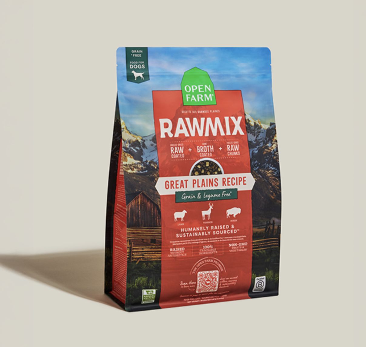 Open Farm Dog RawMix Grain Free Great Plains, Size: 20lb