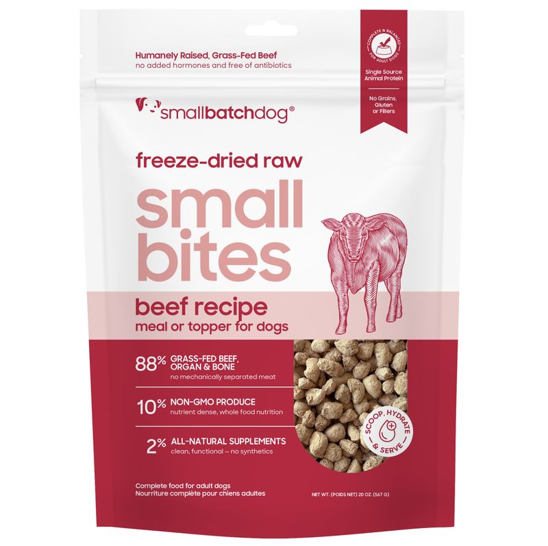 Small Batch Dog Freeze Dried Small Bites Beef 7oz