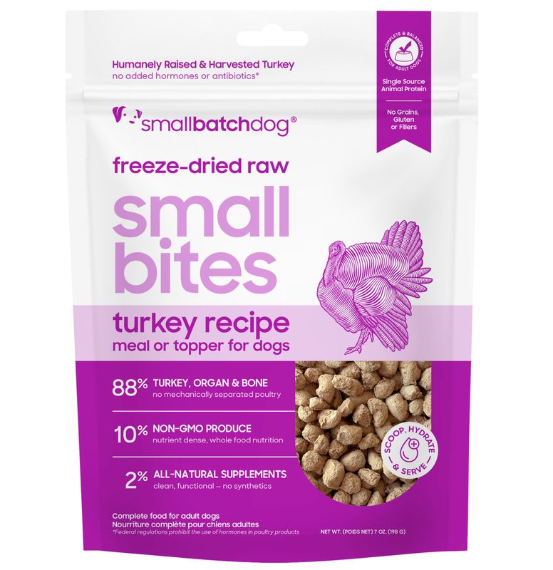 Small Batch Dog Freeze-Dried Small Bites Turkey 7oz