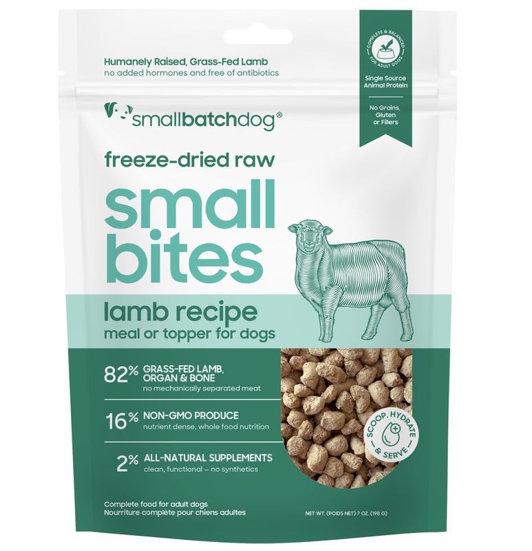 Small Batch Dog Freeze Dried Small Bites Lamb 7oz