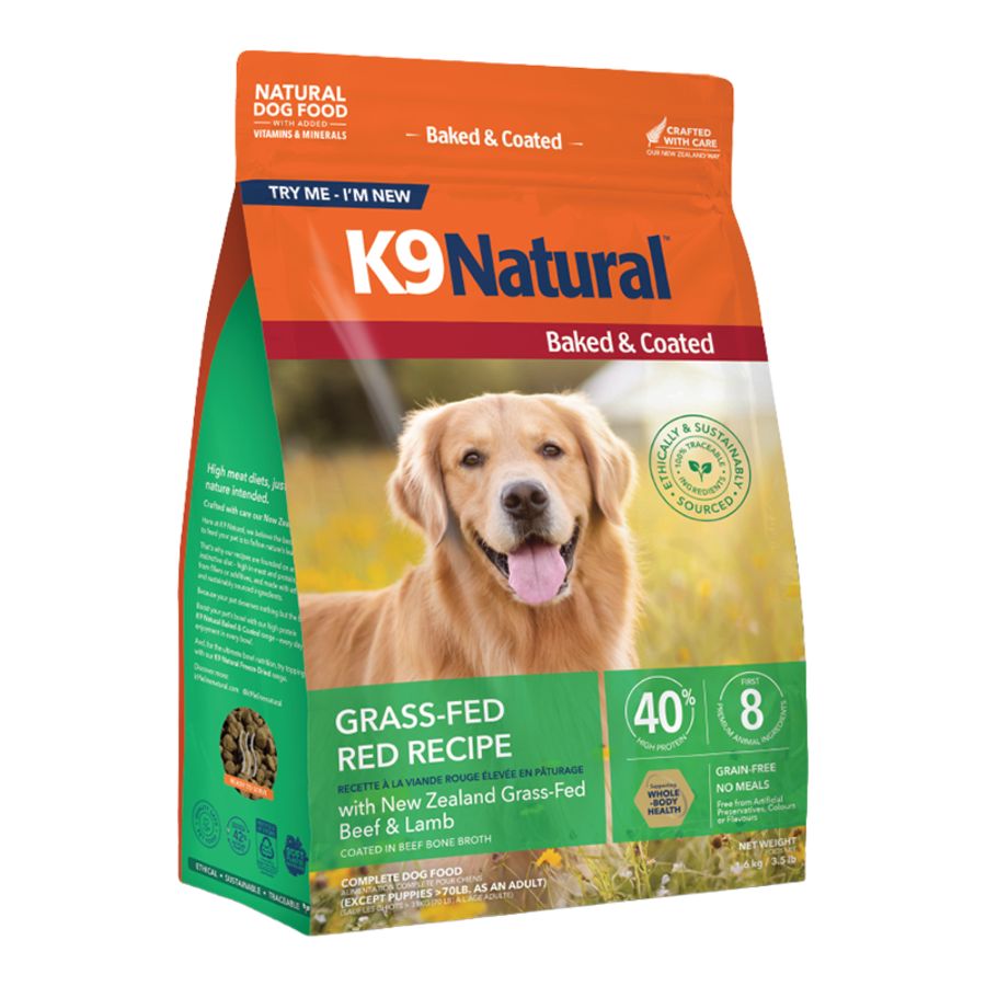 K9 Natural Dog Baked &amp; Coated Grass Fed Red Recipe 3.5lb