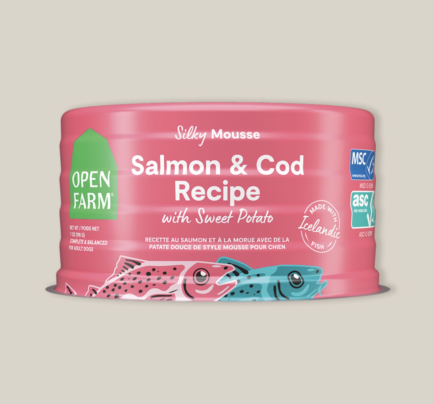 Open Farm Dog Silky Mousse Salmon &amp; Cod with Sweet Potato 7oz