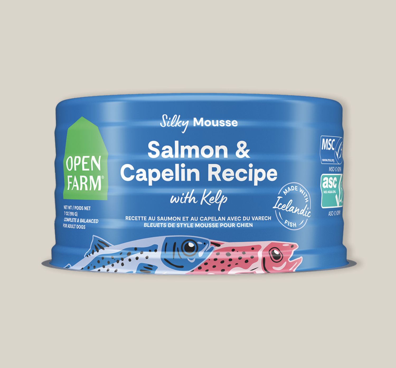 Open Farm Dog Silky Mousse Salmon &amp; Capelin with Kelp 7oz