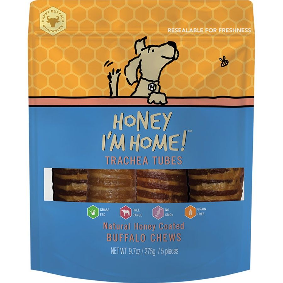 Honey I'm Home Dog Buffalo Trachea Tubes 5 Pack