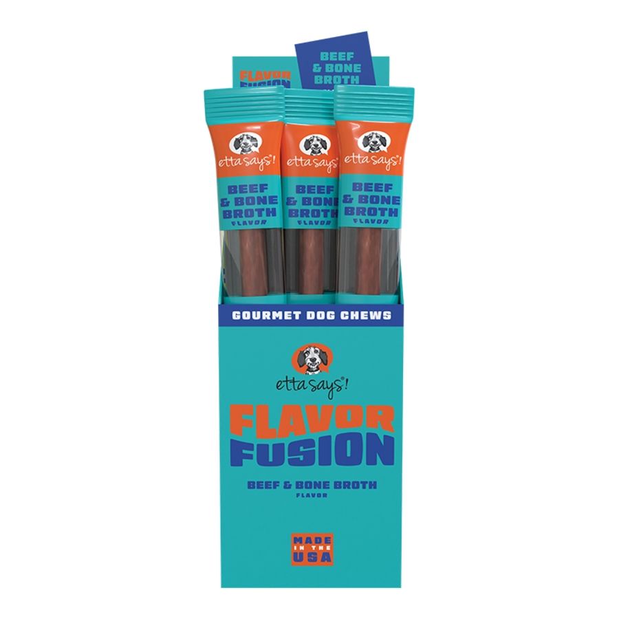 Etta Says Dog Flavor Fusion Beef &amp; Bone Broth Chew 2oz
