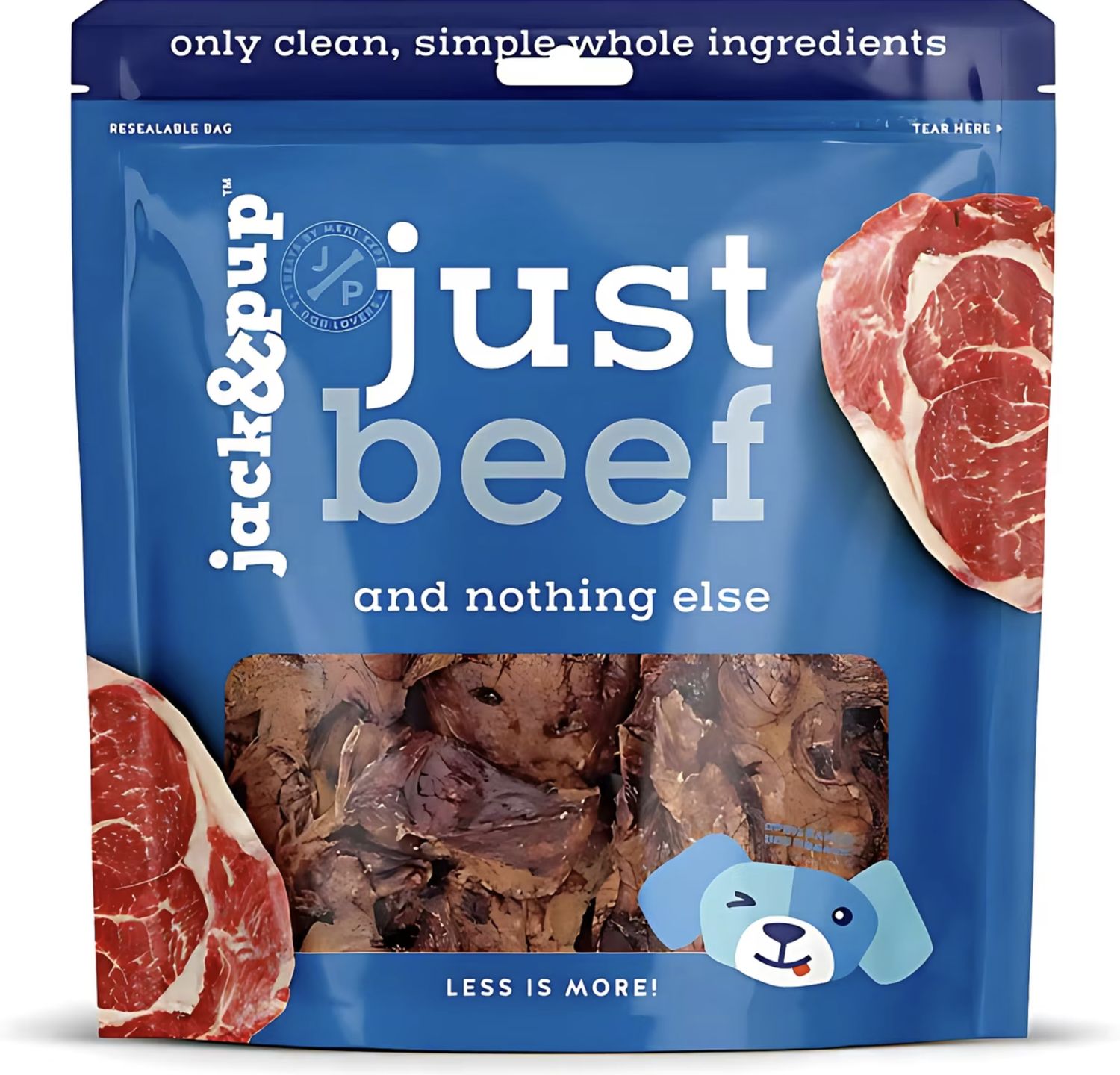 Jack &amp; Pup Dog Just Beef Lungs 10oz