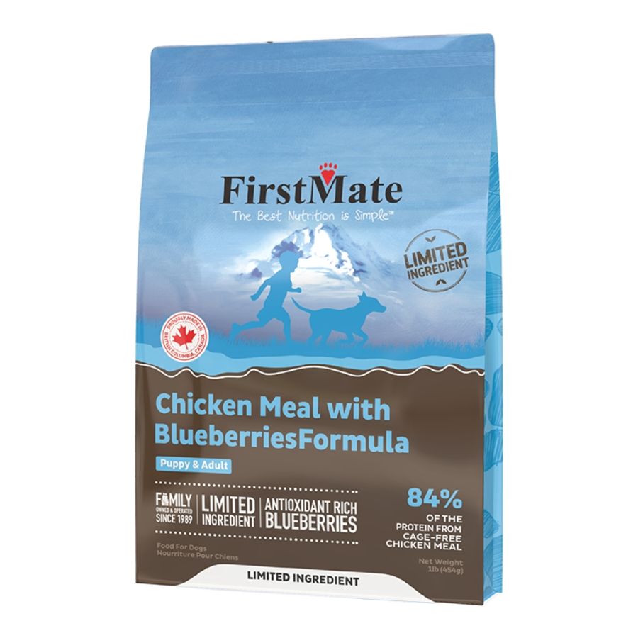 FirstMate Dog Grain Free Chicken &amp; Blueberries, Size: 1lb