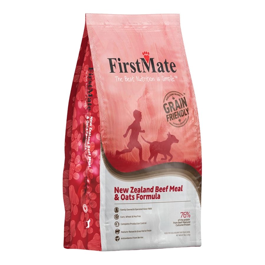 FirstMate Dog Grain Friendly New Zealand Beef &amp; Oats, Size: 5lb