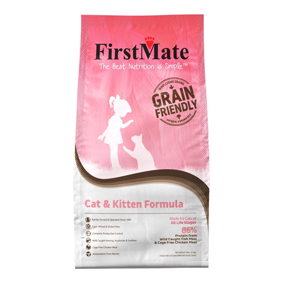 FirstMate Cat Grain Friendly Cat &amp; Kitten 5lb