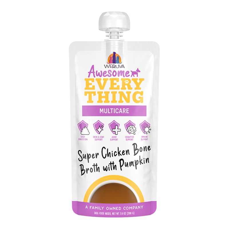 Weruva Dog Awesome Everything Multicare Chicken Bone Broth 7oz Pouch