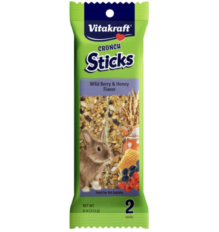Vitakraft Crunch Sticks Rabbit Treats 2pk
