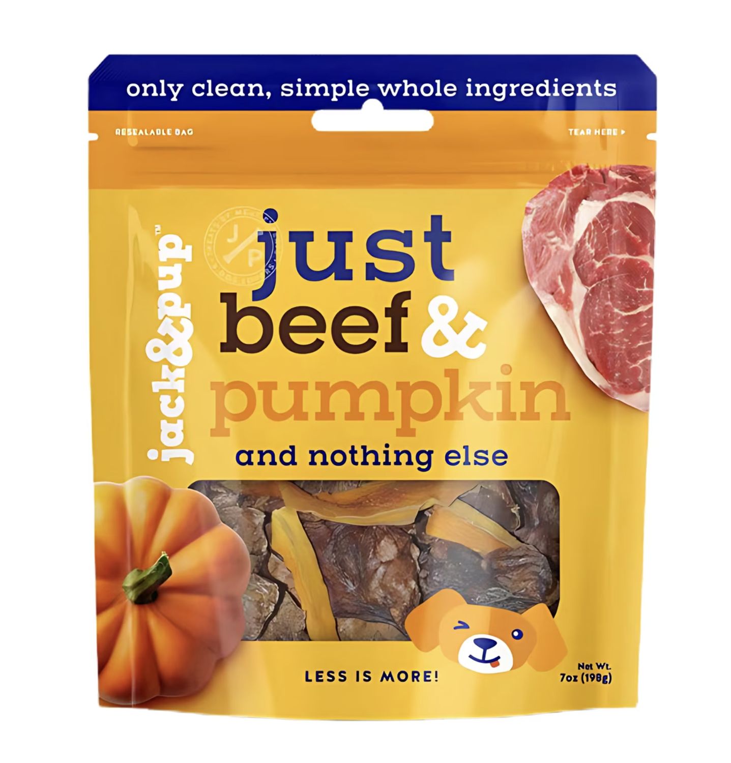 Jack &amp; Pup Dog Just Beef Lungs &amp; Pumpkin 7oz