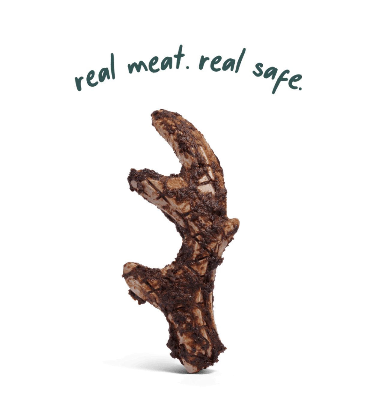 Woof Dog Honest Chew Meaty Antler, Size: Small