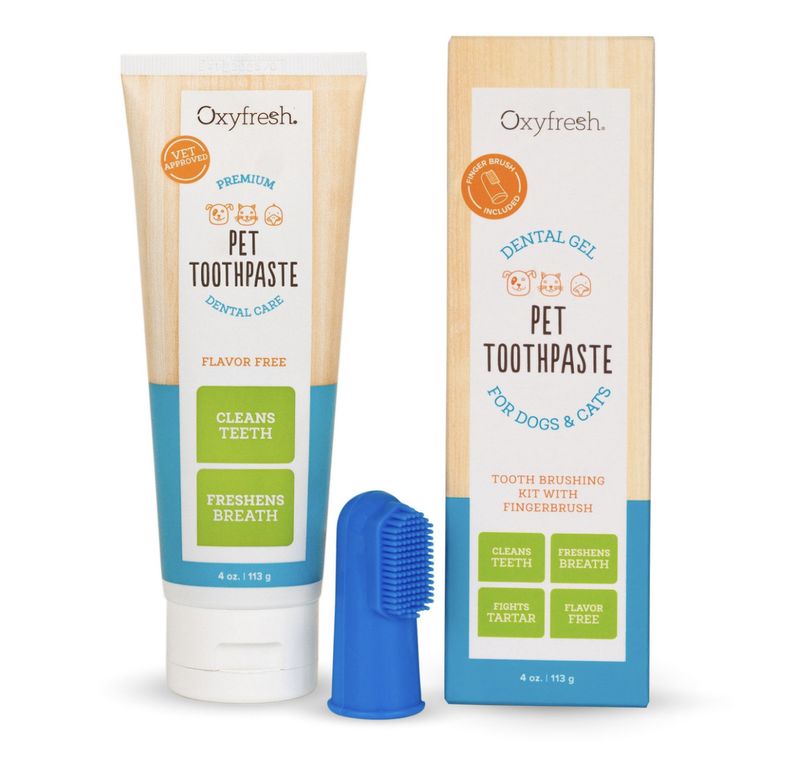 OxyFresh Dog Toothpaste Fingerbrush Kit 4oz