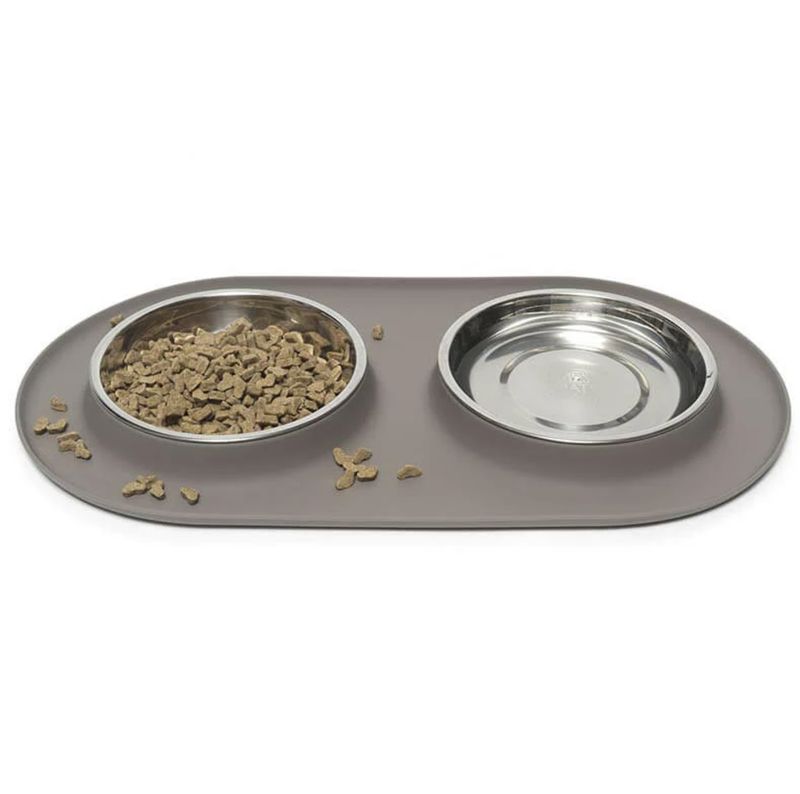 Messy Mutts Cat Silicone Double Feeder
