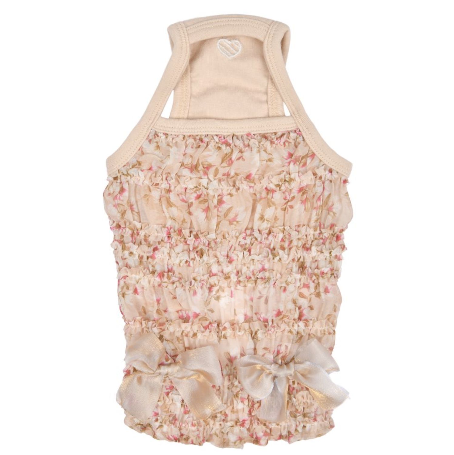 Puppia Dog Pink Avril Tank Top, Size: Small
