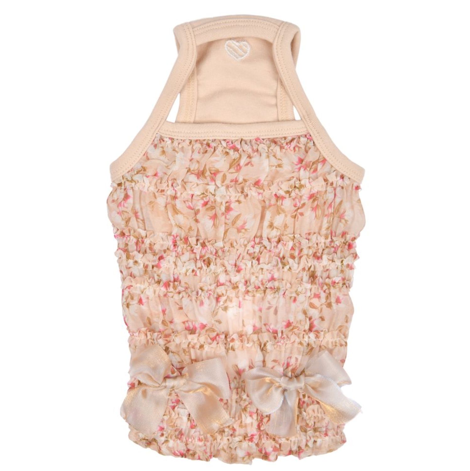 Puppia Dog Pink Avril Tank Top, Size: Small