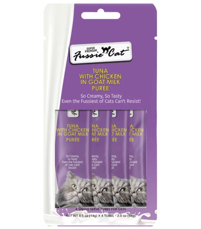 Fussie Cat Puree Tuna &amp; Chicken in Goat Milk