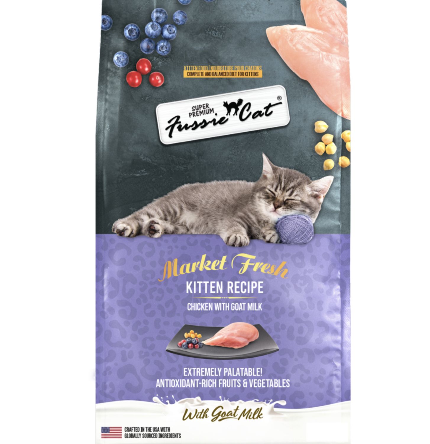 Fussie Cat Kitten Market Fresh Chicken with Goat Milk 3.5lb