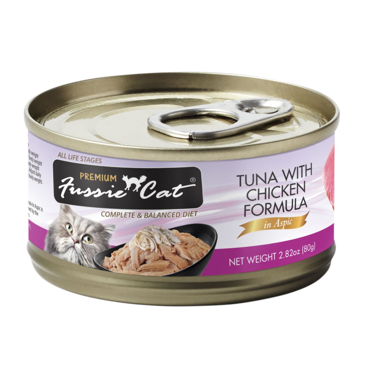 Fussie Cat Premium Tuna &amp; Chicken in Aspic Can 2.82oz