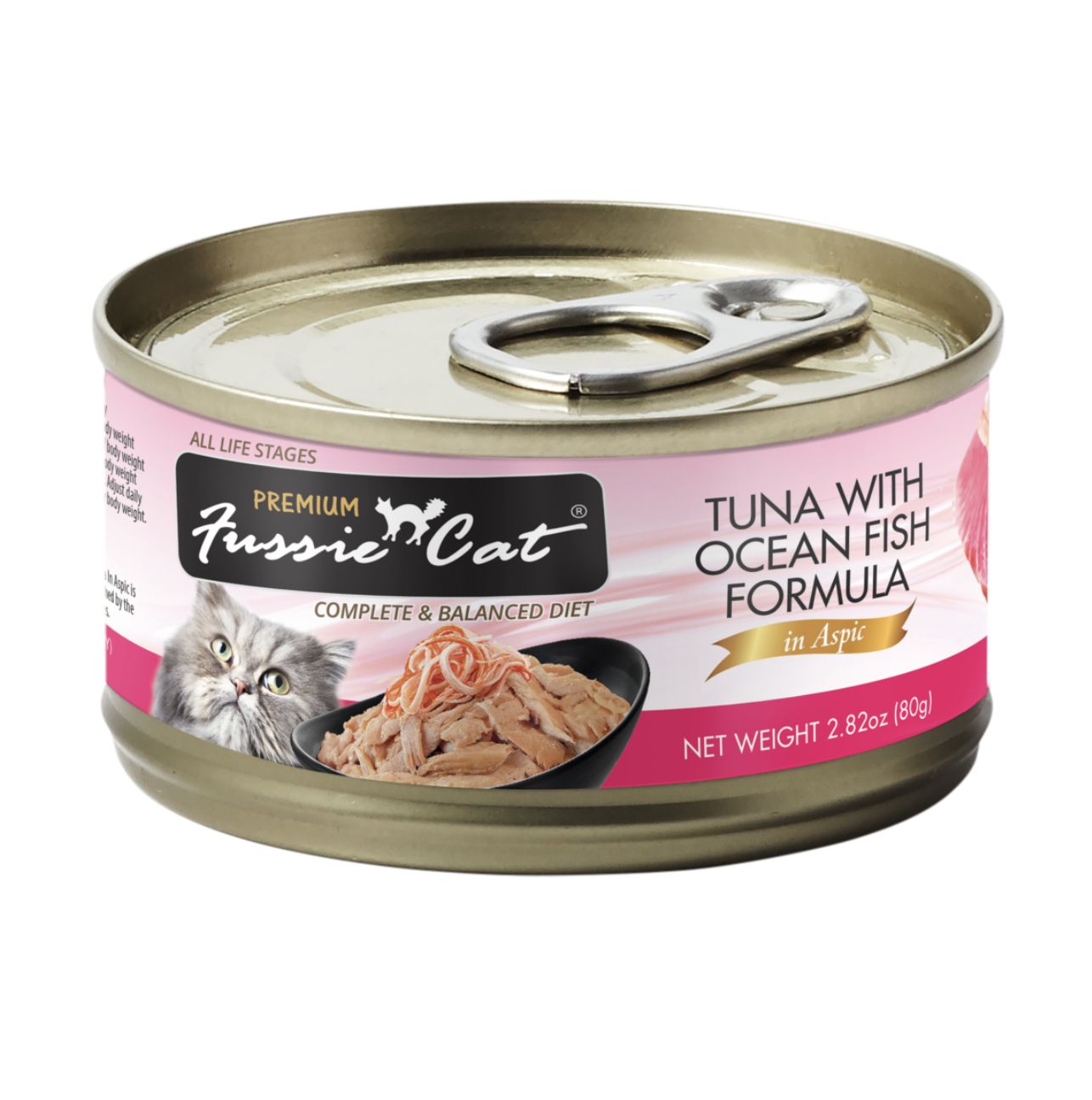 Fussie Cat Premium Tuna &amp; Ocean Fish in Aspic Can 2.82oz