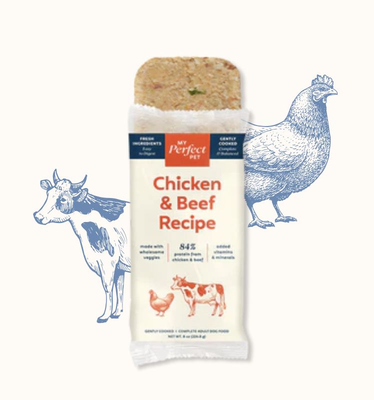My Perfect Pet Dog Frozen Chicken &amp; Beef, Size: 8oz Single
