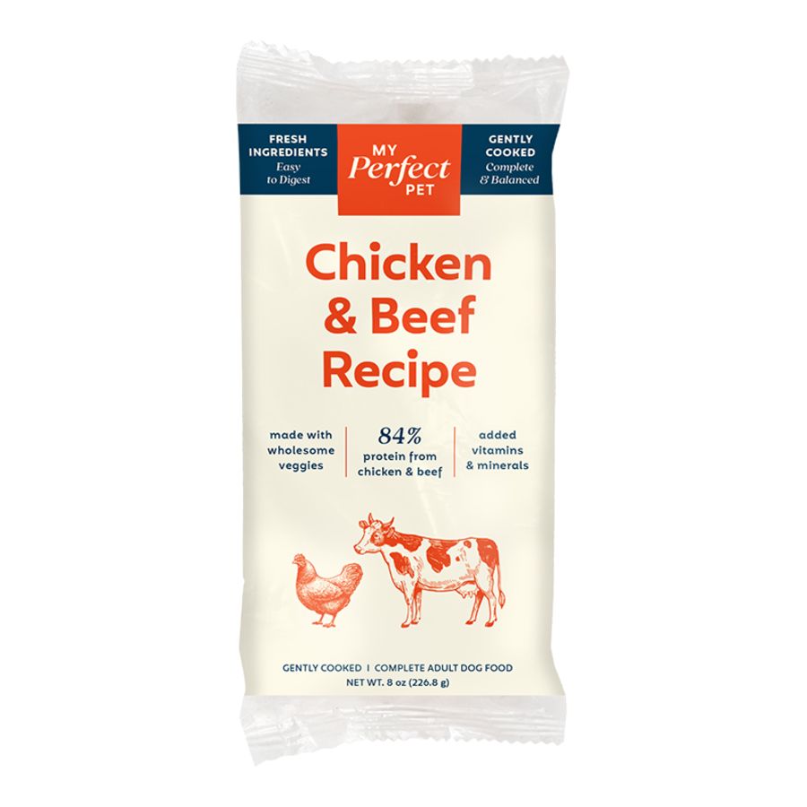 My Perfect Pet Dog Frozen Chicken &amp; Beef, Size: 8oz Single
