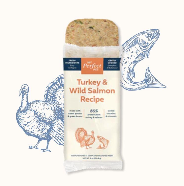 My Perfect Pet Dog Frozen Turkey &amp; Wild Salmon, Size: 8oz Single