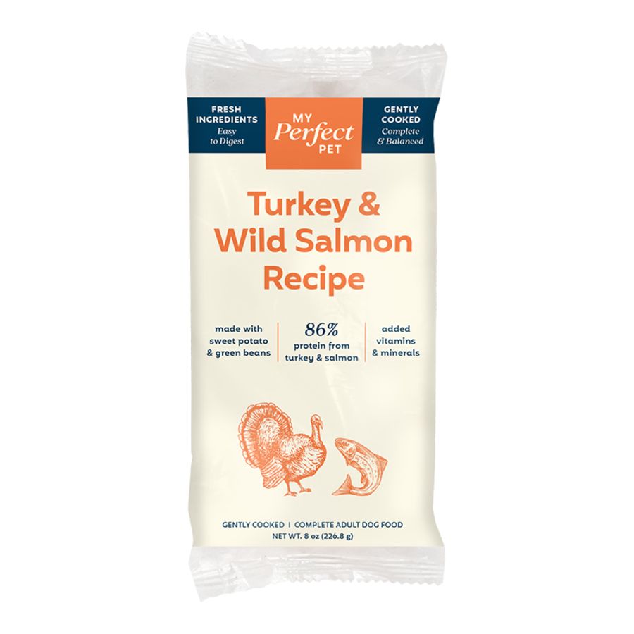 My Perfect Pet Dog Frozen Turkey &amp; Wild Salmon, Size: 8oz Single