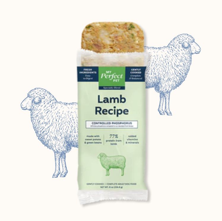My Perfect Pet Dog Frozen Controlled Phosphorus Lamb, Size: 8oz Single