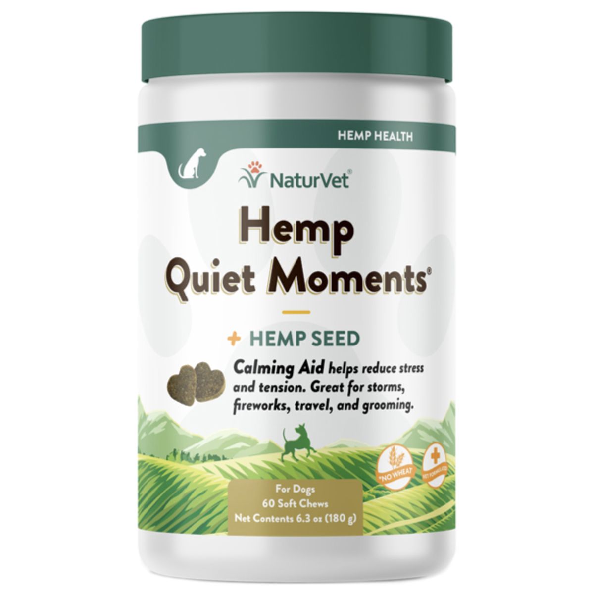 Naturvet Dog Quiet Moments Hemp Chew, Size: 60 Count