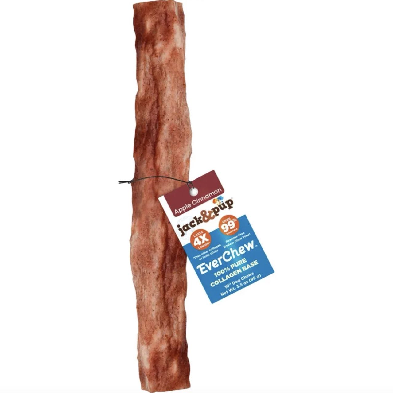 Jack &amp; Pup EverChew Pure Collagen Base Apple Cinnamon, Size: 10"