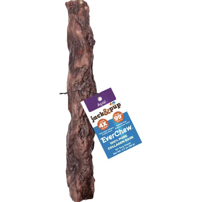 Jack &amp; Pup EverChew Pure Collagen Base Acai 10"