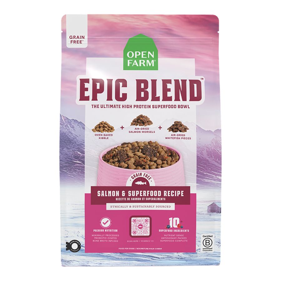 Open Farm Dog Grain Free Epic Blend Salmon &amp; Superfood, Size: 3.5lb