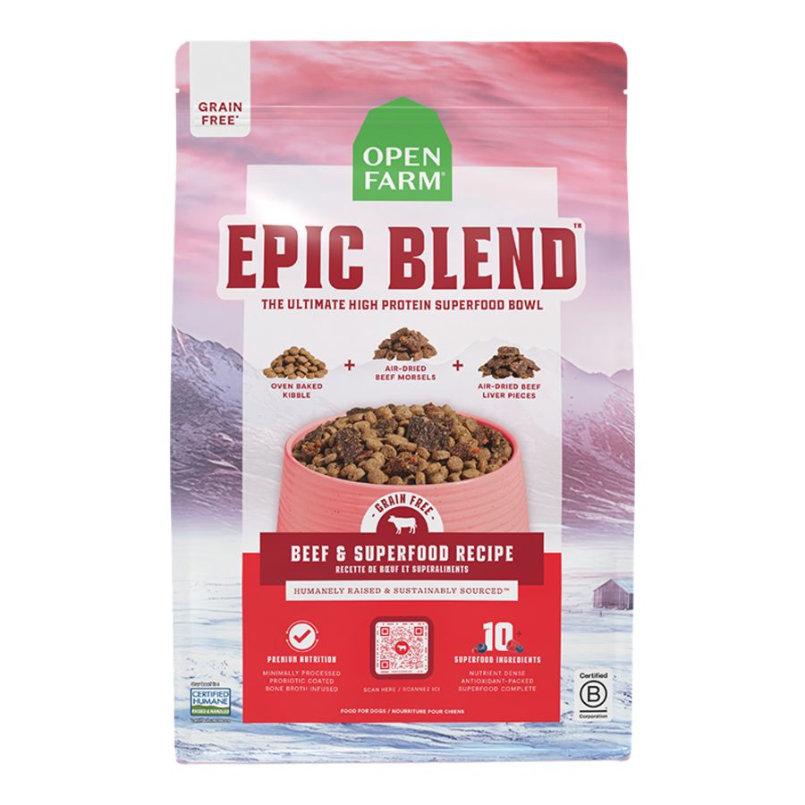 Open Farm Dog Grain Free Epic Blend Beef &amp; Superfood, Size: 3.5lb
