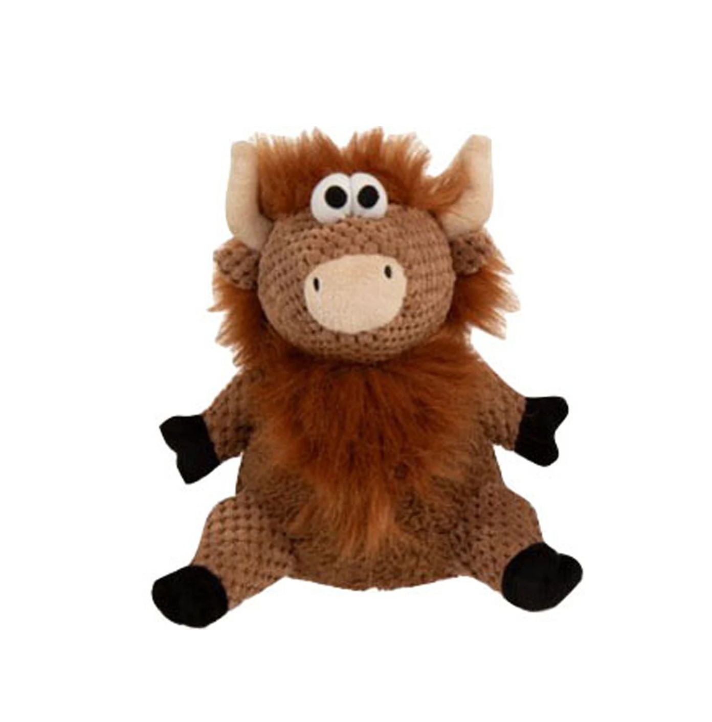 GoDog Checkers Sitting Highland Cow Hank, Size: Large