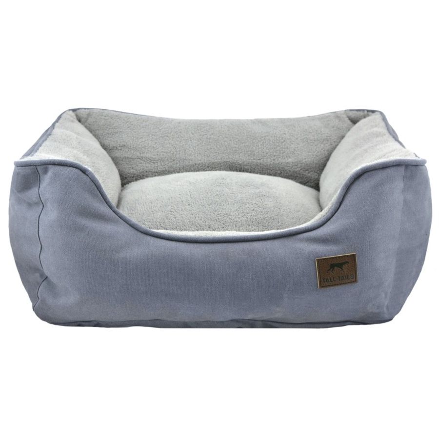 Tall Tails Dog &amp; Cat Bolster Bed Gray, Size: Medium 21" X 24" X 9"