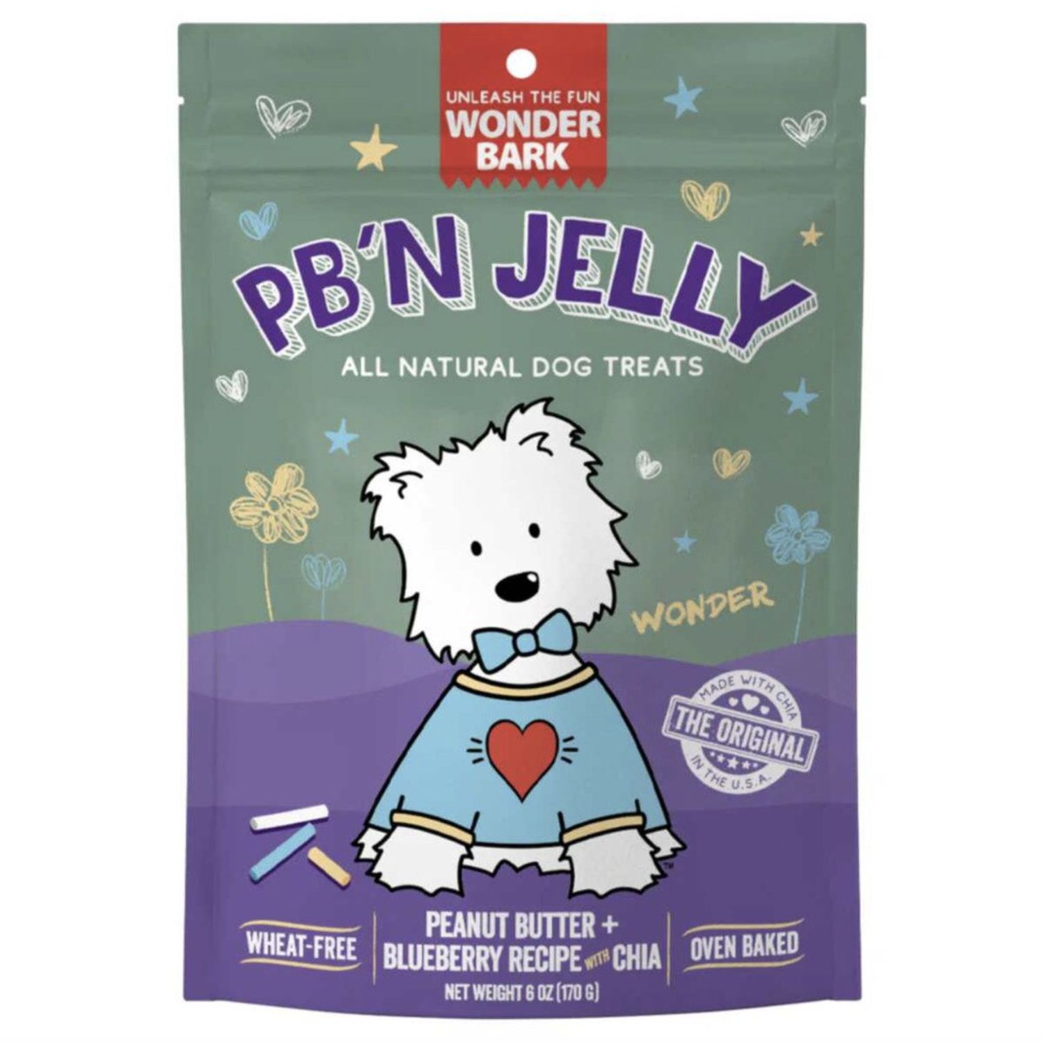 Wonder Bark Dog PB’N Jelly Baked Treats 6oz