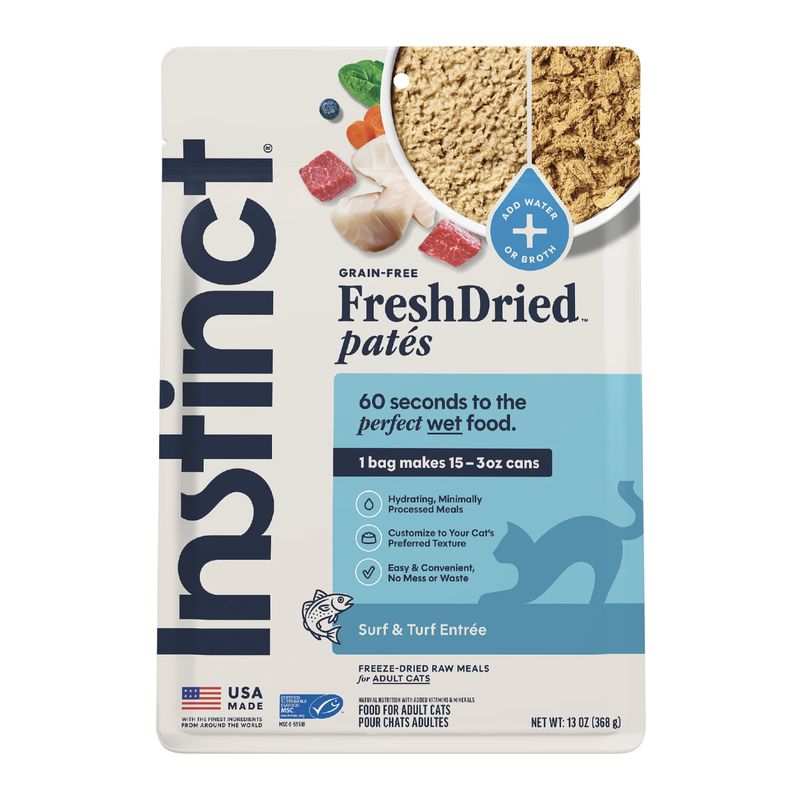 Instinct Cat FreshDried Patés Surf &amp; Turf