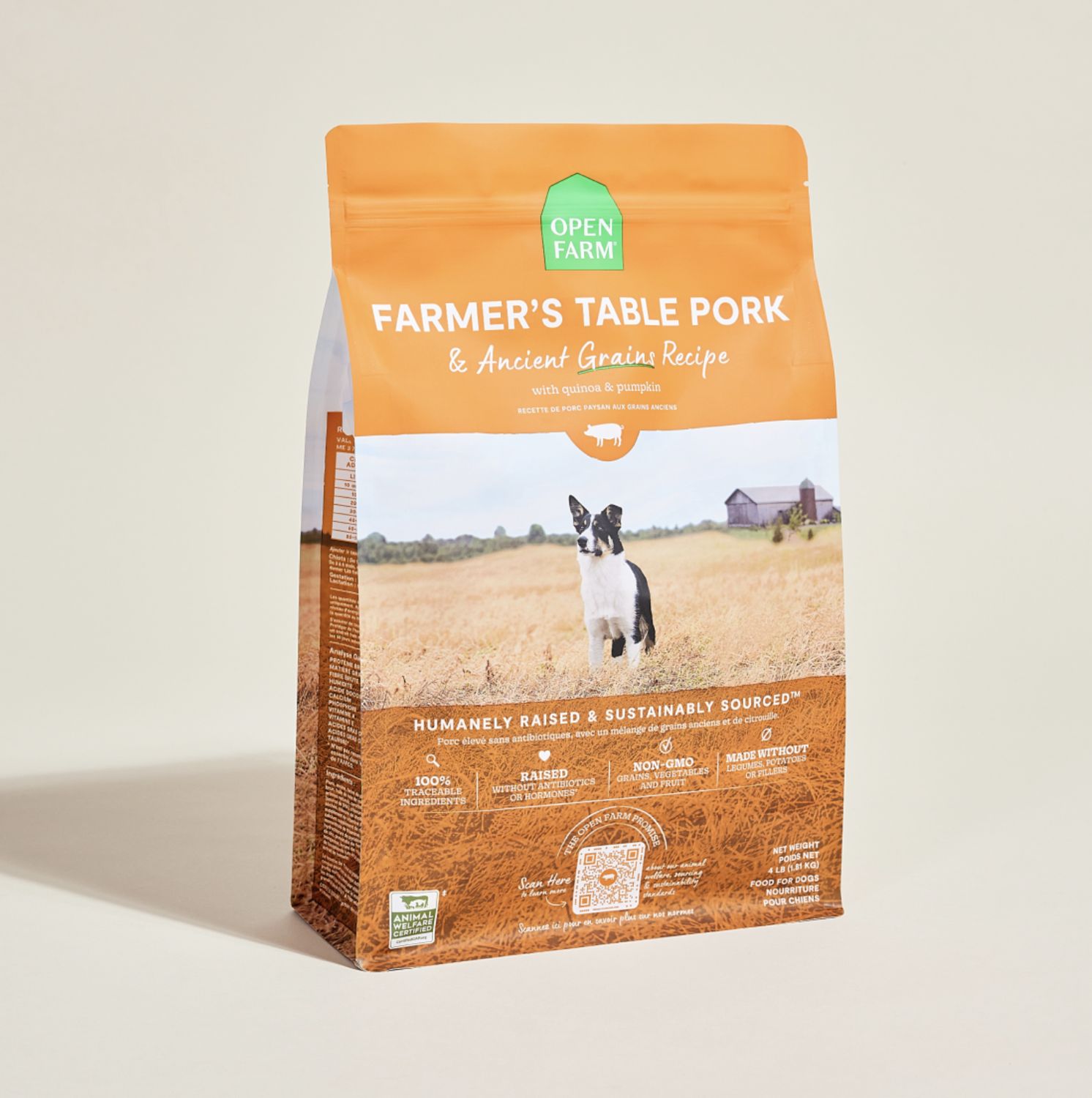 Open Farm Dog Ancient Grains Pork 4lb