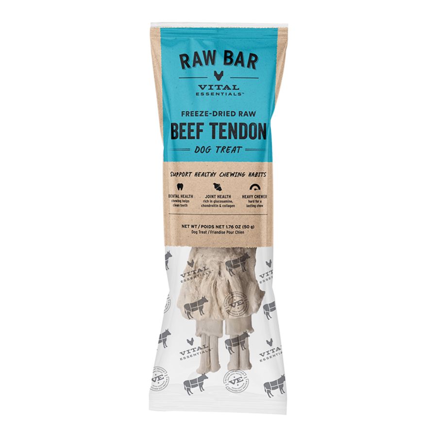 Vital Essentials Dog Freeze Dried Raw Bar Beef Tendon