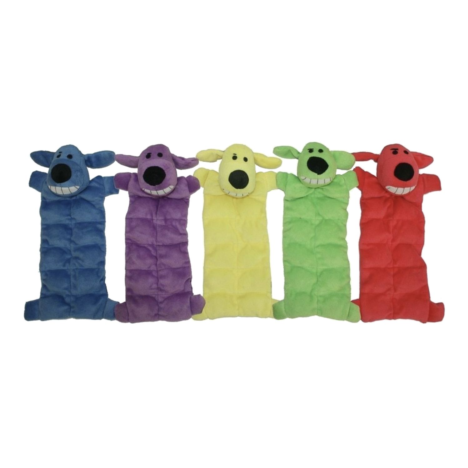 Multipet Dog Loofa Squeaker Mat Toy Assorted 12''