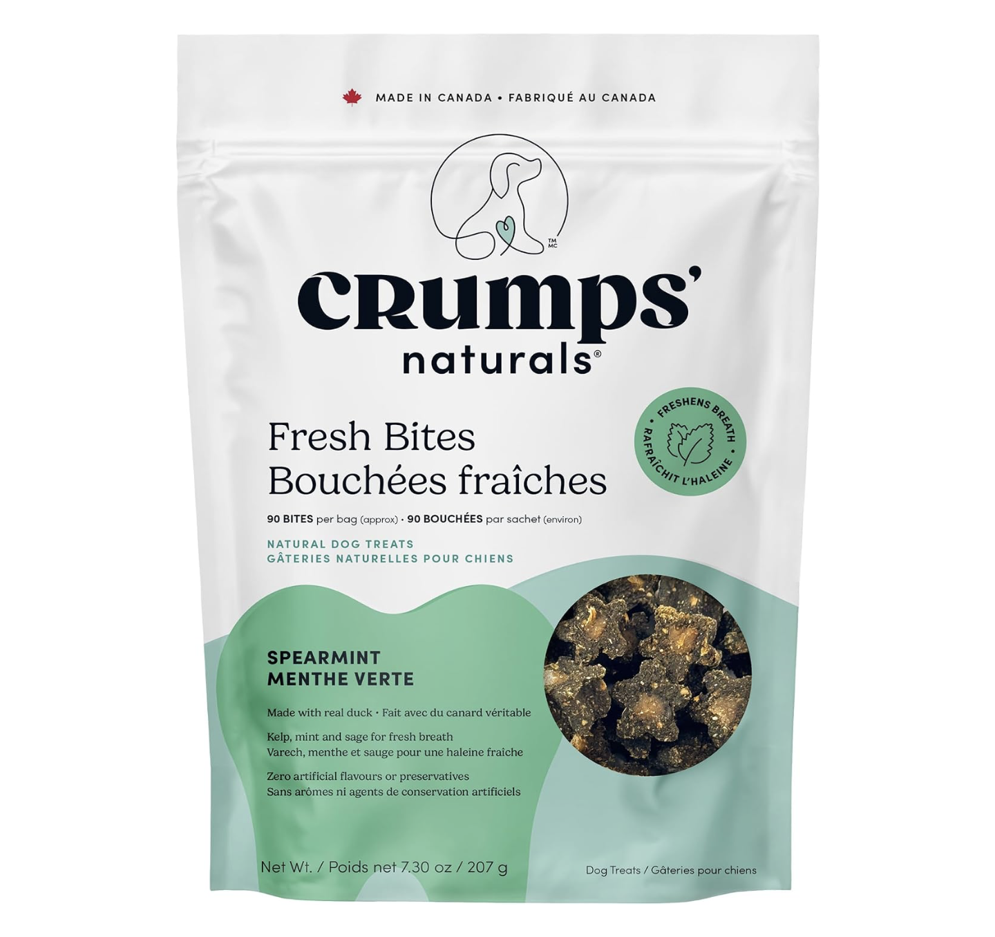 Crumps Dog Fresh Bites Spearmint 7.3oz