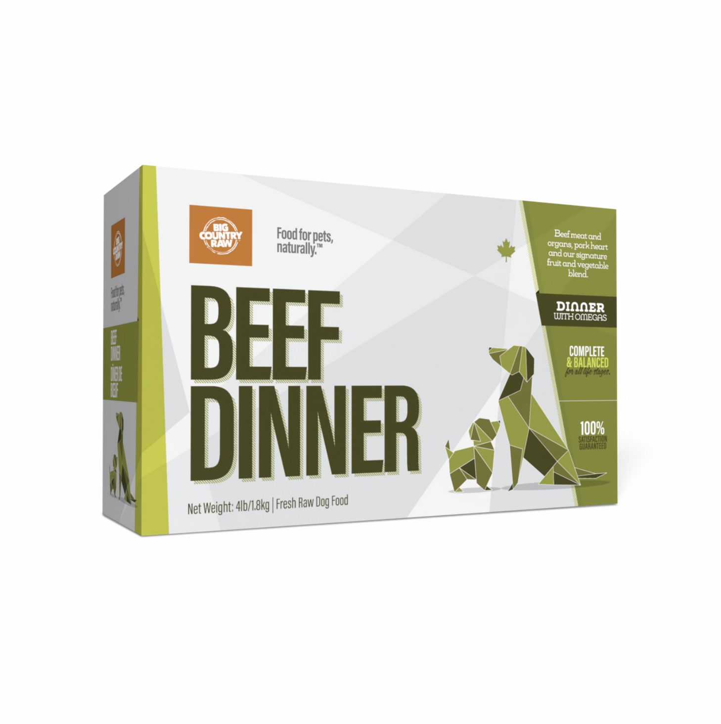 Big Country Raw Dog Frozen Beef 4lb