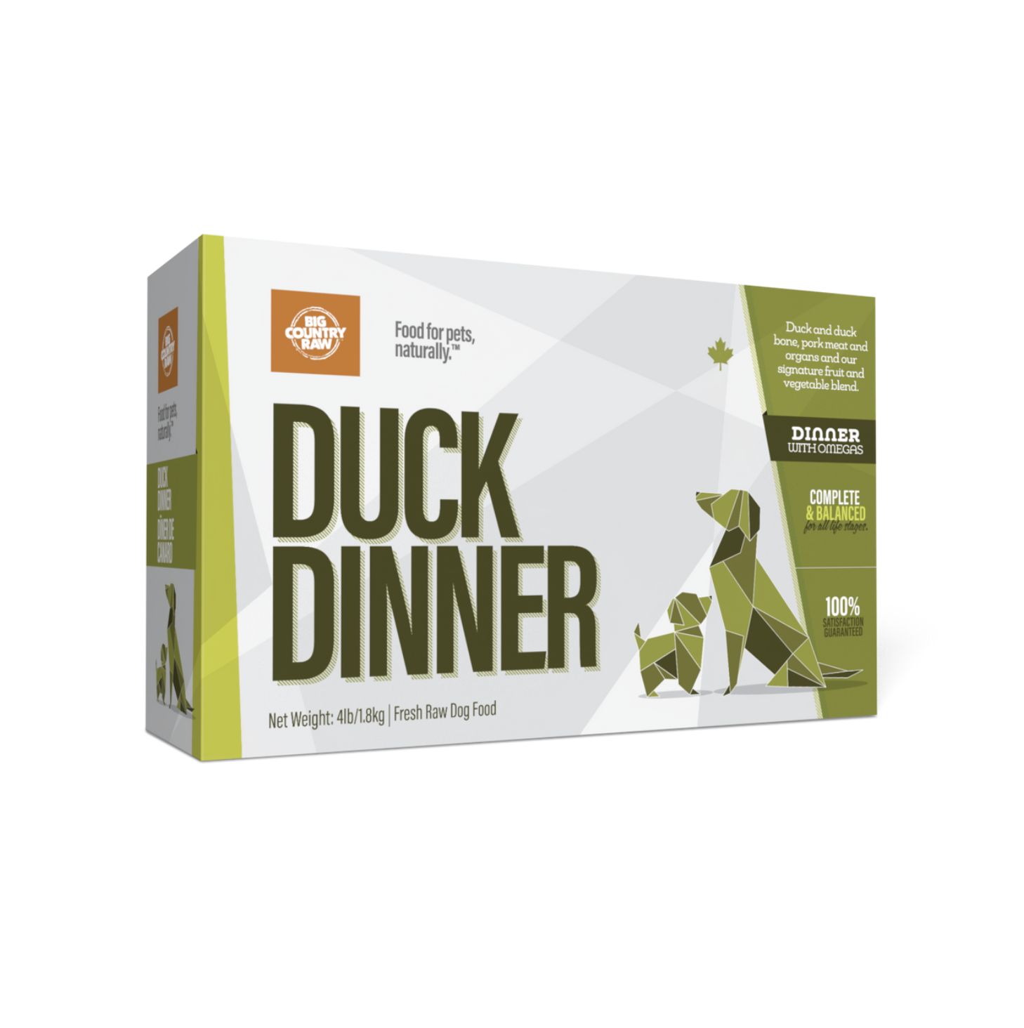 Big Country Raw Dog Frozen Duck 4lb