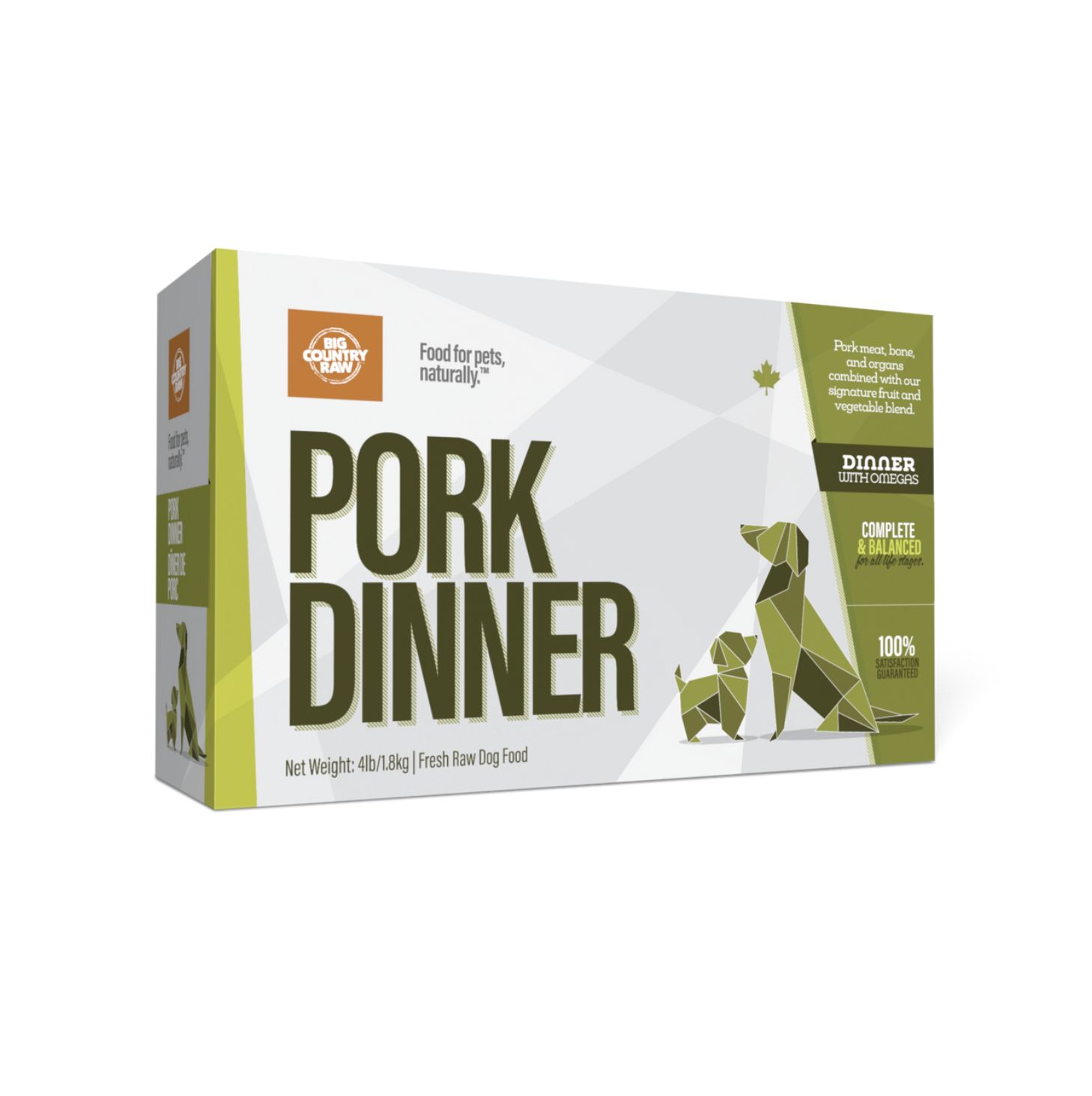 Big Country Raw Dog Frozen Pork 4lb