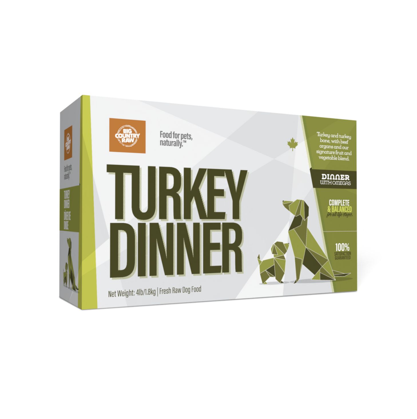 Big Country Raw Dog Frozen Turkey  4lb