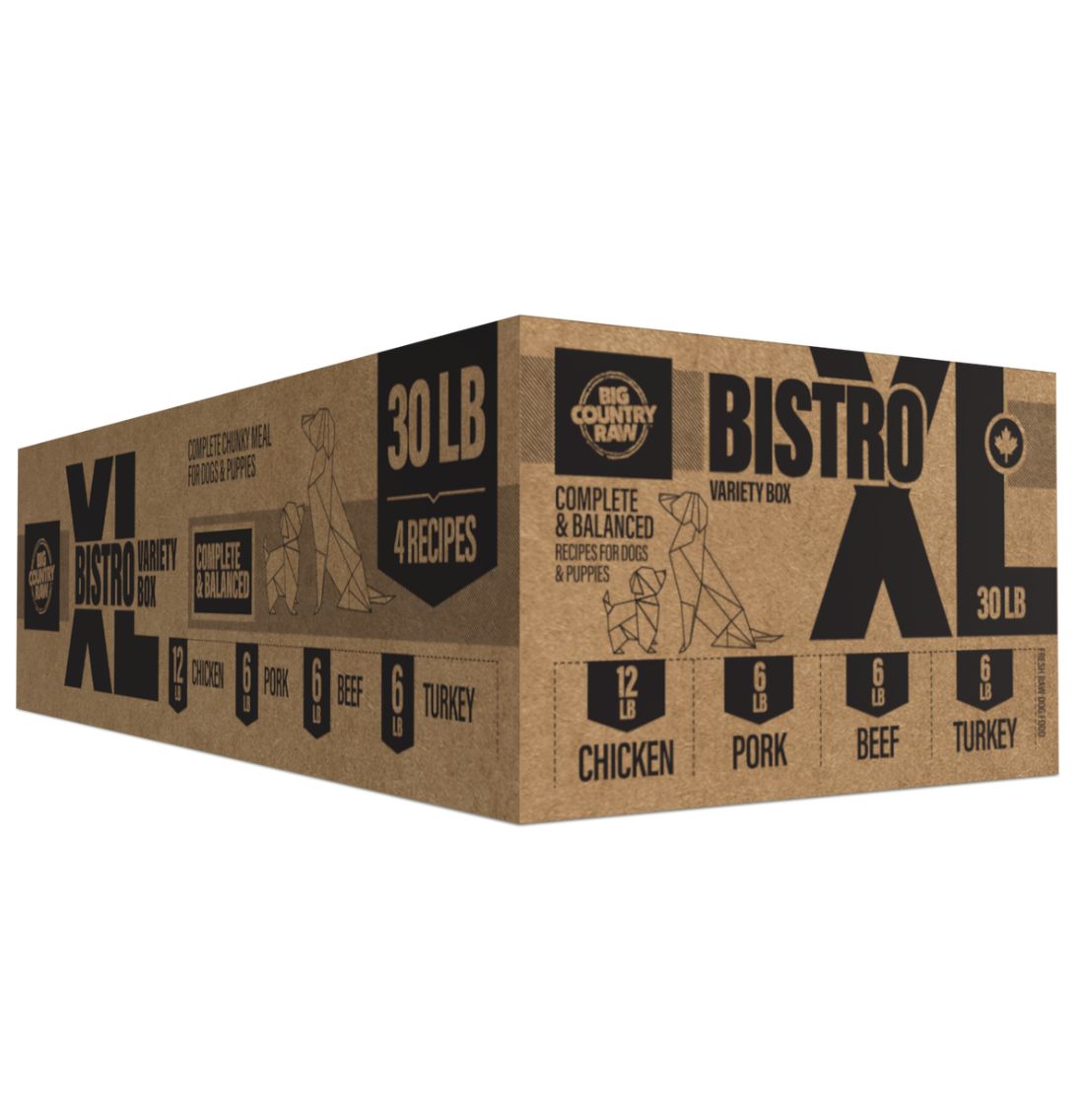 Big Country Raw Dog Frozen XL Bistro 30lb