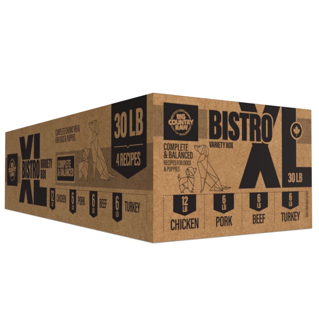Big Country Raw Dog Frozen XL Bistro 30lb