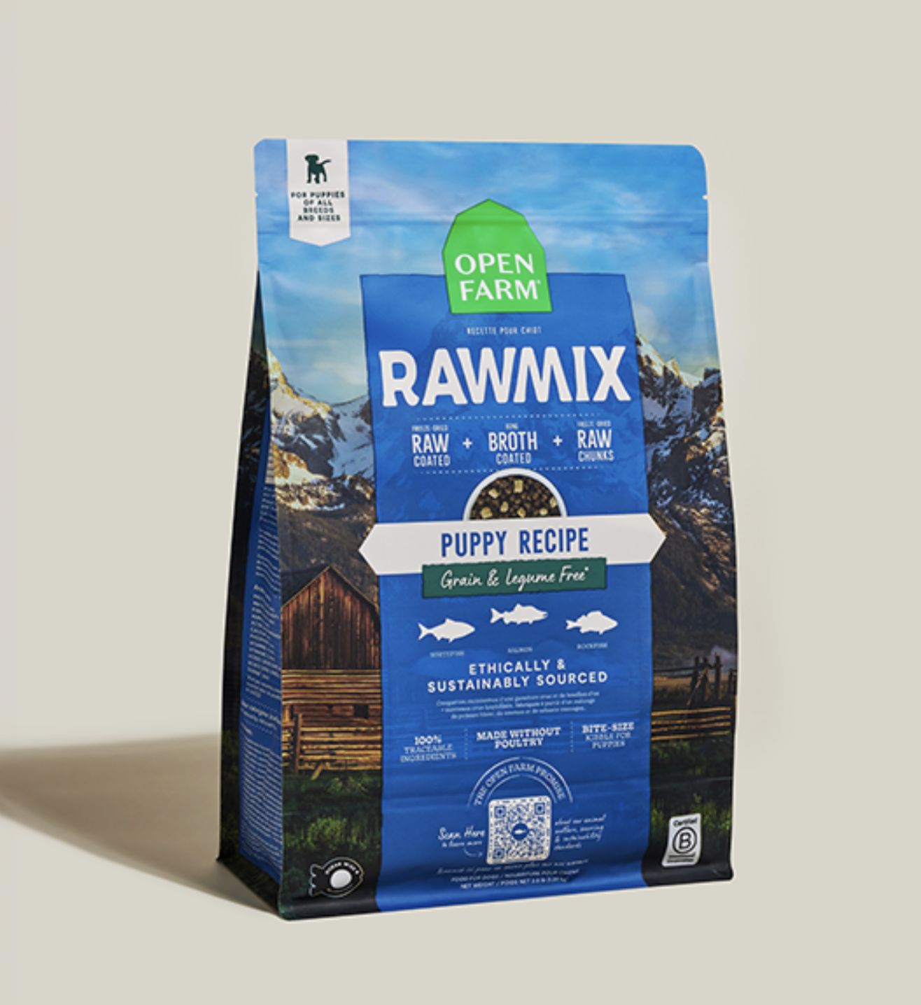 Open Farm Dog RawMix Grain Free Puppy Recipe, Size: 3.5lb